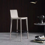 LIVARA DC1055 Leather Carbon Saddle Steel Stool Fabric Bar Legs
