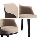 LIVARA DC1051 Wood Solid Chair Dining Style Simple Frame