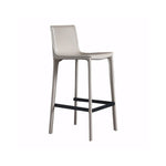 LIVARA DC1055 Leather Carbon Saddle Steel Stool Fabric Bar Legs