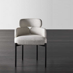 LIVARA DC1057 Carbon Simple Dining Steel and Chair Stylish Legs