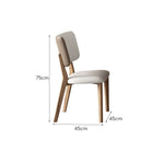 LIVARA DC1061 Dining Fabric Leather Faux Rubber Chair Wood Frame