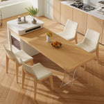 LIVARA DC1062 Dining Wood Minimalist Ash Style Chair Modern Frame