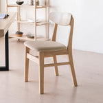 LIVARA DC1064 Modern Ash Dining Wood Style Chair Minimalist Frame