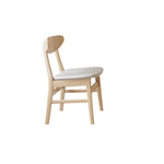LIVARA DC1064 Modern Ash Dining Wood Style Chair Minimalist Frame