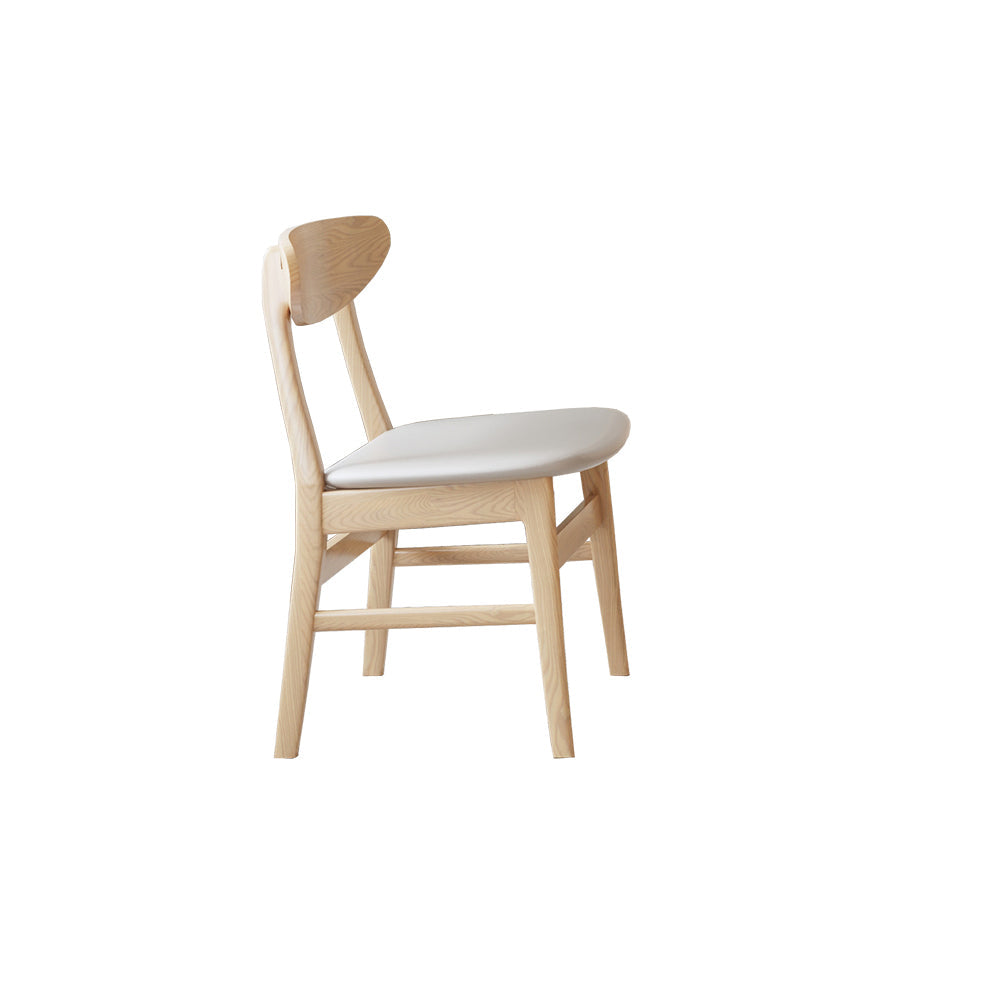 LIVARA DC1064 Modern Ash Dining Wood Style Chair Minimalist Frame
