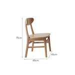 LIVARA DC1065 Sturdy Solid and Dining Wood Chair Durable