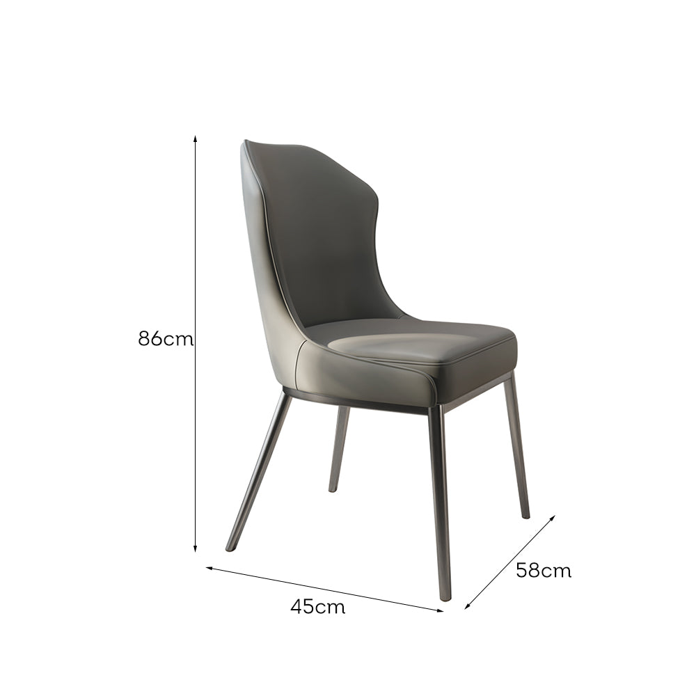 LIVARA DC1073 Chair Faux Padded Fabric Soft Dining Leather Cushion