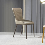LIVARA DC1095 Fabric Soft Leather Faux Dining Chair Padded Cushion