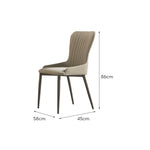 LIVARA DC1095 Fabric Soft Leather Faux Dining Chair Padded Cushion
