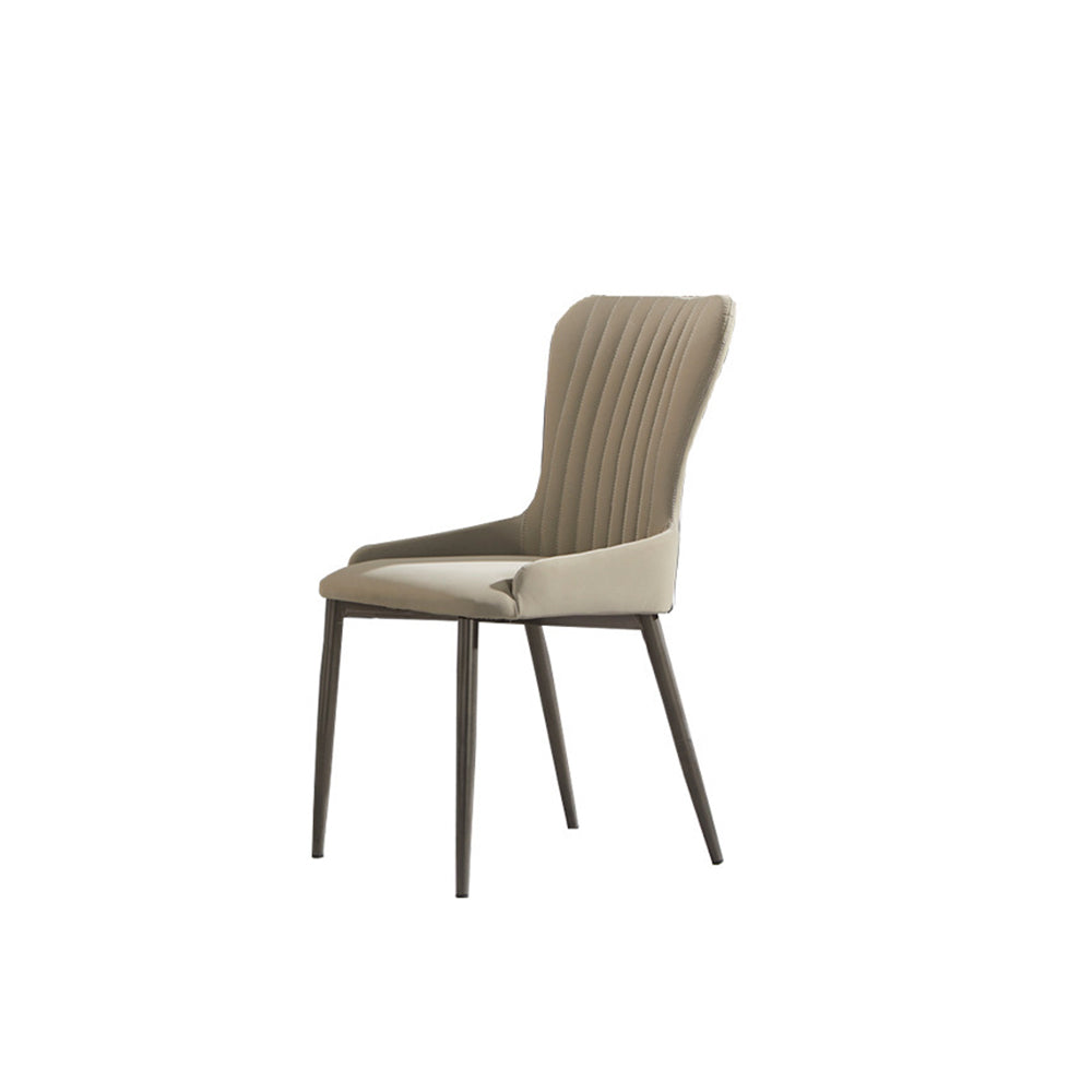 LIVARA DC1095 Fabric Soft Leather Faux Dining Chair Padded Cushion