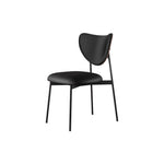 LIVARA DC1106 Dining Chair Faux Steel Fabric Leather Carbon Legs