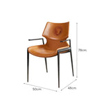 LIVARA DC1115 Faux Stainless Steel Fabric Chair Leather Dining Legs