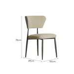 LIVARA DC1116 Carbon Faux Leather Fabric Steel Dining Chair Legs