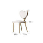 LIVARA DC1117 Fabric Dining Steel Faux Stainless Chair Leather Legs