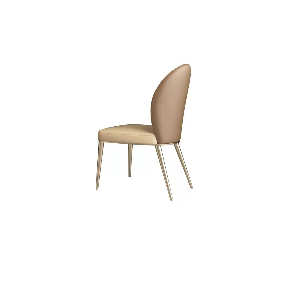 LIVARA DC1121 Chair Fabric Dining Steel Leather Faux Stainless Legs