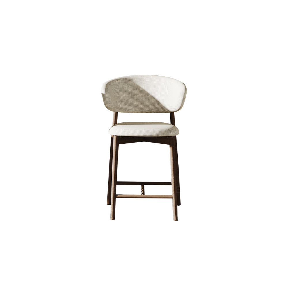 LIVARA DC1122 Dining Chair Ash Wood Frame Cotton Linen Upholstered Fabric