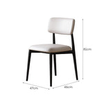 LIVARA DC1128 Dining PU Fabric Ash Leather Chair Wood Frame