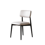 LIVARA DC1128 Dining PU Fabric Ash Leather Chair Wood Frame