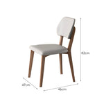 LIVARA DC1129 Wood Fabric Dining Leather PU Chair Rubber Frame