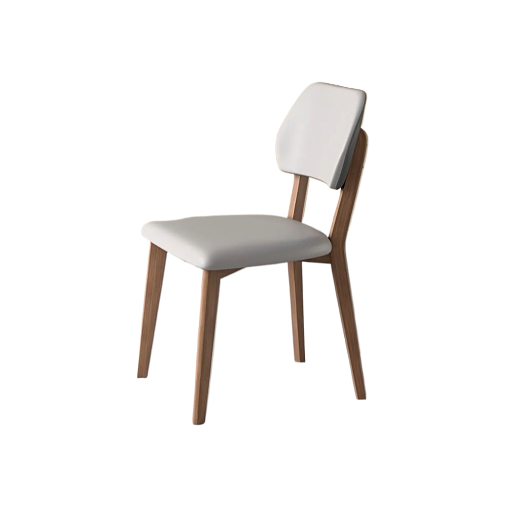 LIVARA DC1129 Wood Fabric Dining Leather PU Chair Rubber Frame