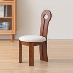 LIVARA DC1130 Wood Ash Dining Fabric Velvet Chair Frame