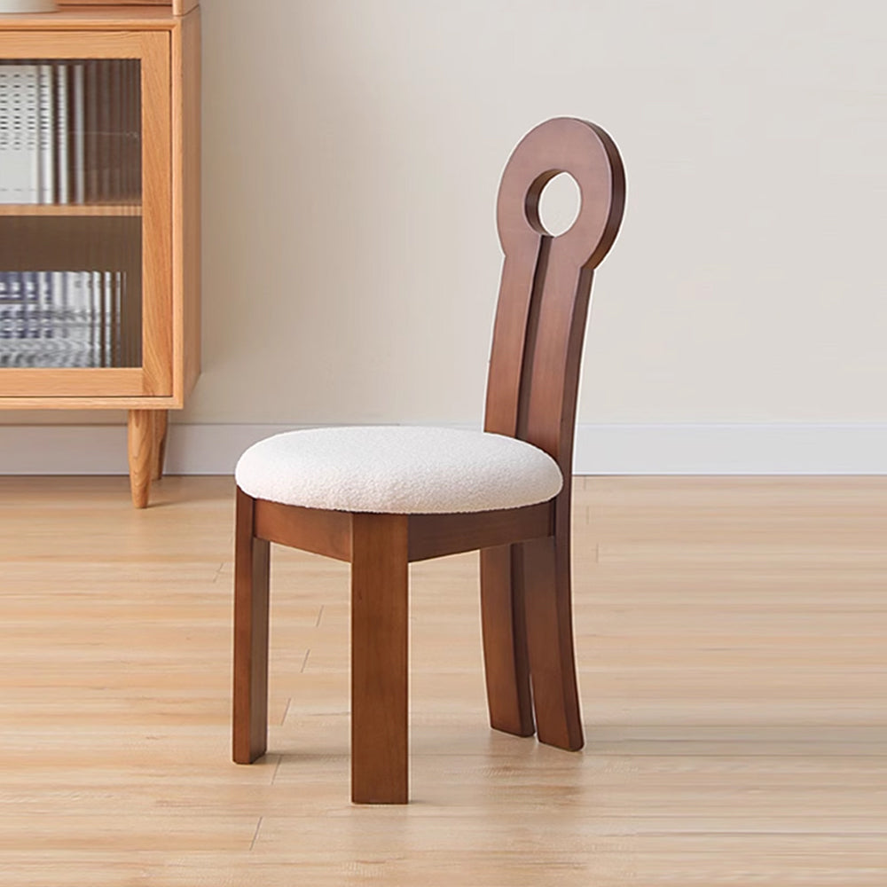 LIVARA DC1130 Wood Ash Dining Fabric Velvet Chair Frame
