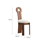LIVARA DC1130 Wood Ash Dining Fabric Velvet Chair Frame