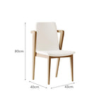LIVARA DC1131 Chair Fabric Leather Dining Wood Ash Synthetic Frame