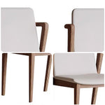 LIVARA DC1131 Chair Fabric Leather Dining Wood Ash Synthetic Frame