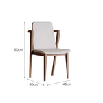 LIVARA DC1131 Chair Fabric Leather Dining Wood Ash Synthetic Frame