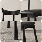LIVARA DC1133 Dining Cat Chair Ash Scratch-resistant Leather Wood Frame