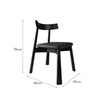 LIVARA DC1133 Dining Cat Chair Ash Scratch-resistant Leather Wood Frame