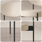 LIVARA DC1147 Chair Dining Steel Velvet Fabric Carbon Legs