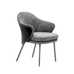 LIVARA DC1148 Steel Fabric Cotton-linen Carbon Legs Chair Dining