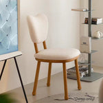 LIVARA DC1149 Wood Dining Chair Teddy Solid Fabric Frame