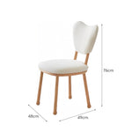 LIVARA DC1149 Wood Dining Chair Teddy Solid Fabric Frame