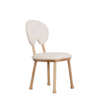 LIVARA DC1150 Teddy Solid Dining Chair Fabric Wood Frame