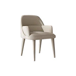 LIVARA DC1151 Wood Fabric Chair Matte Dining Solid Frame