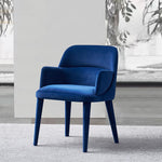 LIVARA DC1151 Wood Fabric Chair Matte Dining Solid Frame