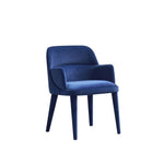 LIVARA DC1151 Wood Fabric Chair Matte Dining Solid Frame