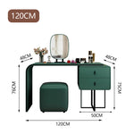 LIVARA DR1008 100-120cm Dressing Table Carbon Steel With Mirror Green
