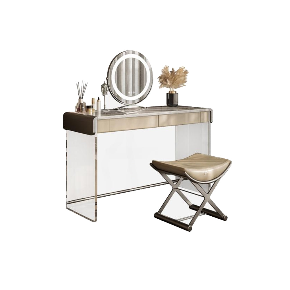 LUXORA DR1024 Cabinet - Table Rock Countertop Lacquered 100-136cm Dressing Acrylic