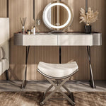 LUXORA DR1028 Lacquered Dressing 80-120cm Rock Countertop Cabinet Table