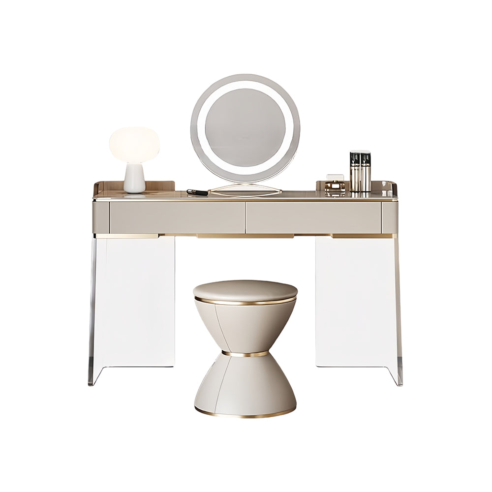 LUXORA DR1040 Solid Cabinet 80-120cm Wood Dressing Countertop Rock Table
