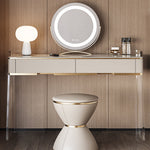 LUXORA DR1040 Solid Cabinet 80-120cm Wood Dressing Countertop Rock Table