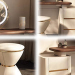 LUXORA DR1041 Support Acrylic Wood 80-120cm Dressing Cabinet Solid Table