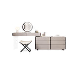 LUXORA DR1042 Wood Solid Acrylic Cabinet Support Dressing 80-120cm Table