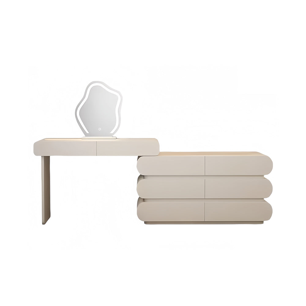 LUXORA DR1061 Dressing wood Tabletop 80-120cm Expandable Solid Table