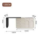 LIVARA DR1064 Solid Expandable Dressing 120cm Tabletop Wood Table