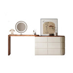 LIVARA DR1065 Tabletop 120cm Wood Dressing Expandable Solid Table